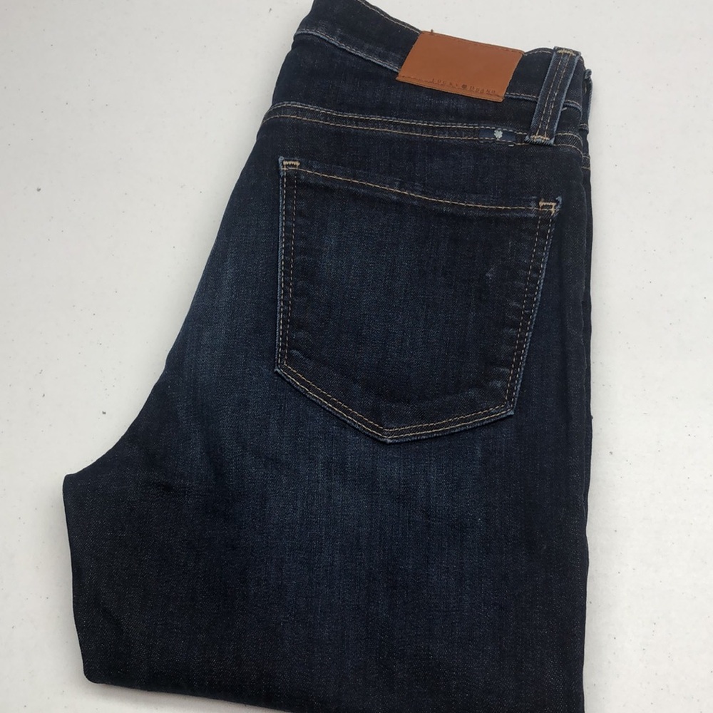 Lucky Brand Women’s Skinny Jeans - Dark Indigo with Brown Patch